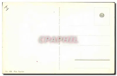 Fox Terrier — No. 155 — Imprime en Suisse — Verso