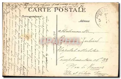 Damas ambulantes inglesas cuidando de um ferido — E. LE DELEY, Impressor, Paris. Cliché Chusseau, Flavien — Verso