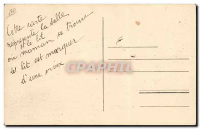 LYON - Ziekenhuis van de Caritas - Dienst van de Dr. Molin - Zaal Ste-Madeleine — Achterkant