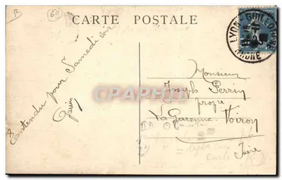 LYON - Hôpital - Zaal St-Sacerdos — E. Andrié, uitg. Lyon, n° 6398 — Achterkant