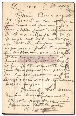 A Vila Negra - Posto de Socorro — A Guerra na Lorena — Cliché Emile Fournier — Verso