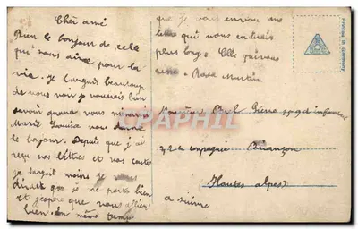 Ritratto di un uomo e di una donna sotto la luna — editore non identificato, numero di serie non visibile — Verso