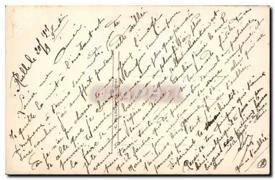 Mazzo di rose — paesaggio al tramonto — editore L. Blanquart, n° 3497 — Verso