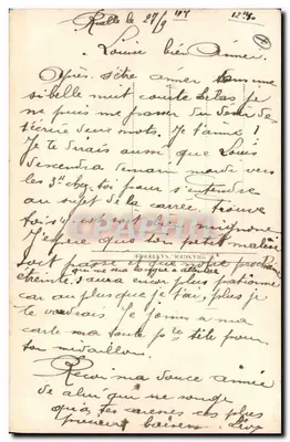 Róże — krajobraz zachodzącego słońca — S.P. n°3497 — Rewers