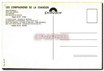 Les Compagnons de la Chanson — widok Paryża — Polydor — Rewers