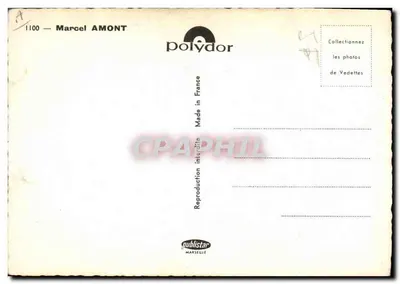 Marcel Amont — portret — Polydor, nr 1100 — Rewers