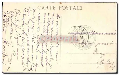 Polecenia Alsaskiej — patriotyczny wiersz — wydawca Moëange, n°541 — Rewers
