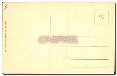 Elsässer - Alsaciens — Na plataforma da Catedral — Jablitz & Cie, Strasbourg L. No. 1508 — Verso