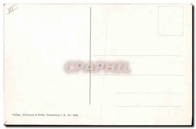 Alemã — mulher em traje tradicional — Hofmann & Beitz, Strasbourg, n° 5409 — Verso