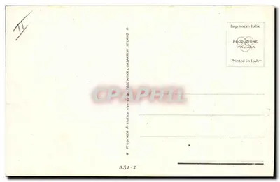 Lachende baby — witte kap met linten — tekening van Wintellli — Achterkant