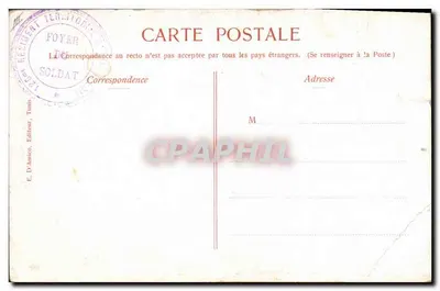 Jovem mulher mourisca — E. D'Amico, Tunísia, n° 122 — Verso