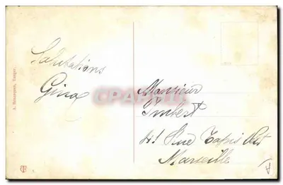 Femmes et enfants marocains — scène de rue — éditeur A. Benazouan, Tanger — Verso