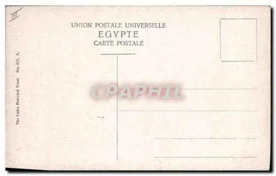 Scena uliczna w Aleksandrii — Egipcjanin — wydawca The Cairo Postcard Trust, n° 653, 3 — Rewers