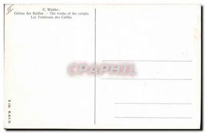 कलीफ़ा के समाधि — C. Wuttke — R 139, R. & J. D. — पीछे