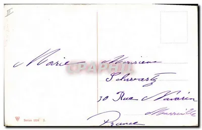 Mercado oriental — Vendedor de vasos — Trenkler, série 1024 — Verso