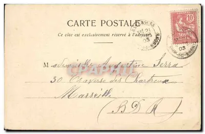 Dziewczyna pisząca — seria II. Nadzieja — Phototype A. Bergeret et Cie, Nancy — Rewers