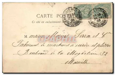 Femme avec un seau — scène intérieure avec cage à oiseaux — Phototype A. Béguéret & Cie, Nancy — Verso