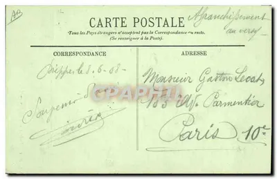 Pêcheur de Crêvettes — LL. Paris — Verso