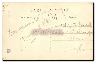 Partida das Pescadoras de camarões — B.F., Paris — n° XIII — Verso
