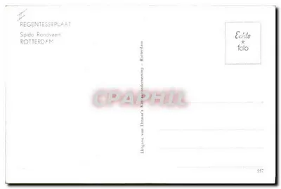 Spido Rondvaart — Roterdão — Edição Ditmar — Verso