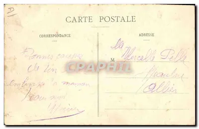 NANCY — Obsèques du Général Houdailier commandant la 11e division — Imprimeries Réunies de Nancy — Verso