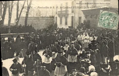 Autun — Funérailles de S. E. le Cardinal PERRAUD, le 15 Février 1906 — Phototypie BOURGEOIS Frères Chalon-s-Saône
