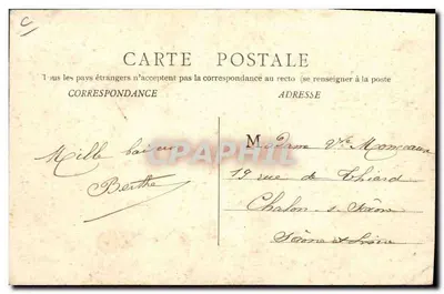 Autun — Funérailles de S. E. le Cardinal PERRAUD, le 15 Février 1906 — Phototypie BOURGEOIS Frères Chalon-s-Saône — Verso