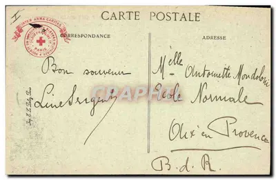 Mont des Oiseaux, blisko Hyères — Towarzystwo Pomocy Rannym Wojskowym — nr 26 — Rewers