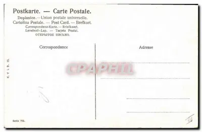 Mulher carregando baldes de bebês — cena bucólica — K.V.L.B. 12, série 775 — Verso