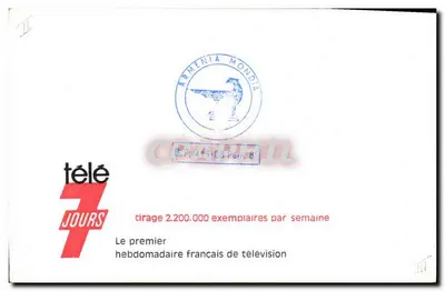 Grégoire Aslan — apresentação na Télé 7 Jours — editor Télé 7 Jours — Verso