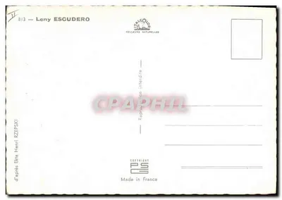 Leny Escudero — portret — Wydawca: Couleurs Naturelles, nr 813 — Rewers
