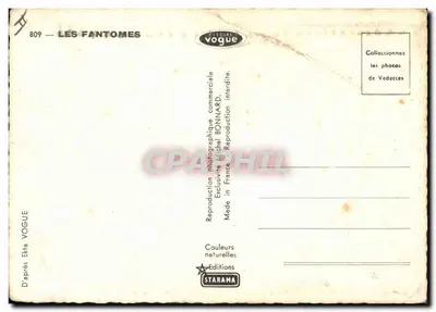 Nowoczesna pocztówka Fantomy — Rewers