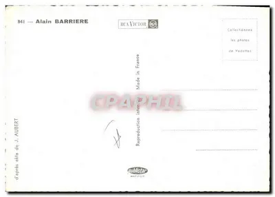 Alain Barrière — RCA Victor — nr 841 — Rewers