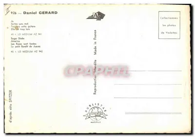 Daniel GERARD — muzyk z gitary — wydawca Spitzer, Marsylia — Rewers