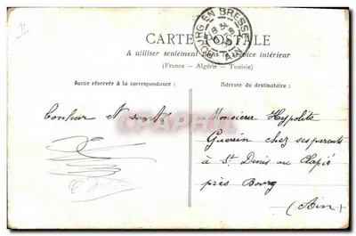 Alsacienne — Poème patriótique — RSC Paris — Verso