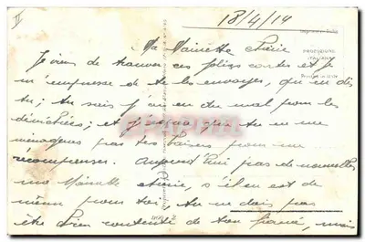 Cena de jardim — casal em traje da época — Elsa Coen, n°84 — Verso