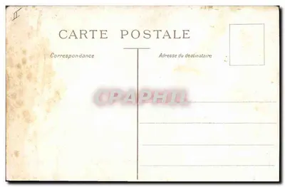 Scène de rue avec canal — porte arquée et palmiers — éditeur non visible — Verso