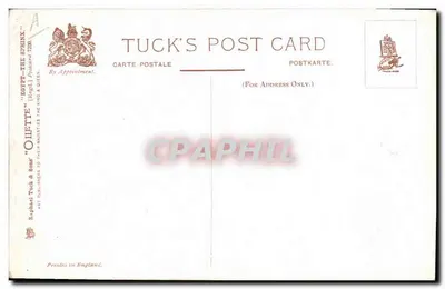 Frau im Sitzen mit einem großen Vase — Ägypten — Tuck's Post Card n°A — Rückseite