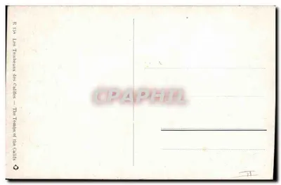 Os Túmulos dos Califas — The Tombs of the Califs — R 138 — Verso