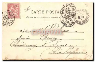 Les Généreux en Wagon — scène familiale dans un wagon de train — Édition Phototype A. Géneré & Cie Nancy — Verso