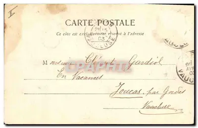 Festynie i Porte-Bonheur — Fototyp A. Bergeret i Cie, Nacoy — Rewers