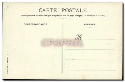 A pesca — Marselha — editor Moullot, n° XI da série 'Os Esportes' — Verso
