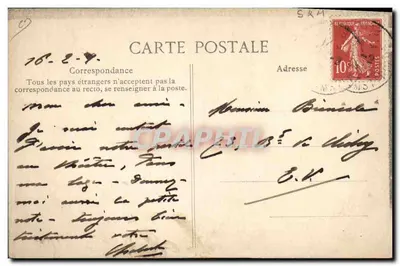 Les obsèques de M. Constant Coquelin à Pont-aux-Dames — éditeur ELD — Verso