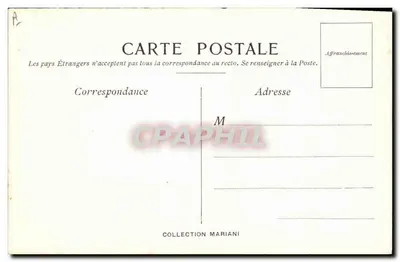 Stempel en gasten aan tafel — Tekening van A. Besnard voor het Album Mariani — Collectie Mariani — Achterkant