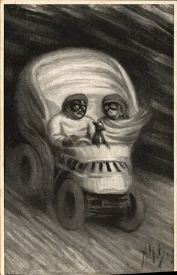 Schaduw in een auto — tekening met potlood — n° 21101