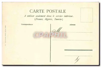 Cão de pelos encaracolados — retrato — M.F. Éditeurs, Paris, série 605 — Verso