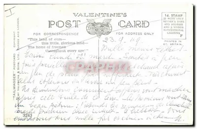 Cães gêmeos — Mac — editor Valentine's Postcard — Verso