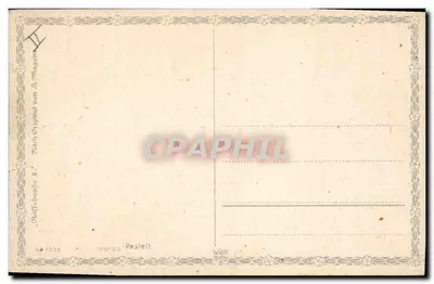 Dois filhotes — cena de natureza — editor Wenhau-Pastell, n° 1233 — Verso