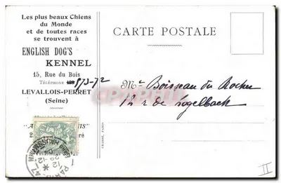 Cães de raça — English Dog's Kennel — Levallois-Perret — Verso