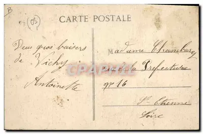Vichy — Hotel de Bade e Notre-Dame — Hospital temporário n°50 — Verso